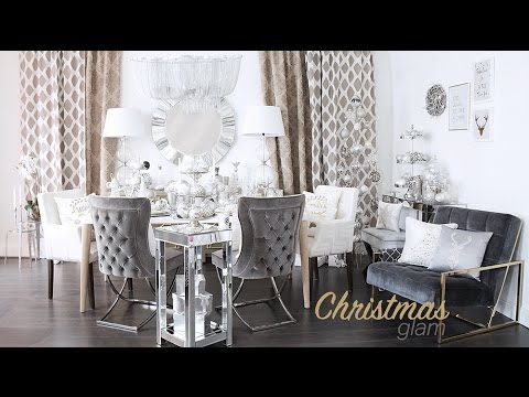 Diy Christmas Glam Pure Velvet Weihnachten Im Glamourosen Silber Spiegel Style Interior Design