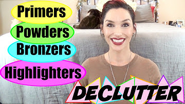 Makeup Graveyard: Primers, Powders, Bronzers, Highlighters | Makeup Declutter Series