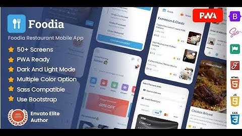 Themes Food Restaurant Mobile App Template ( Bootstrap 5 + PWA )