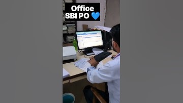 Office SBI PO 💙🙌| #sbipomotivation Working in passing branch 💙🙌| #sbi #sbipoarjun