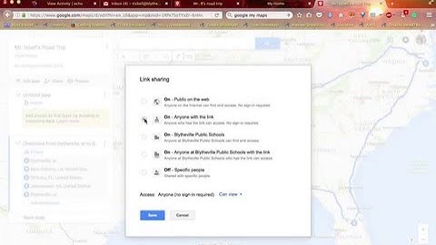 Sharing a Google My Map by Share Link