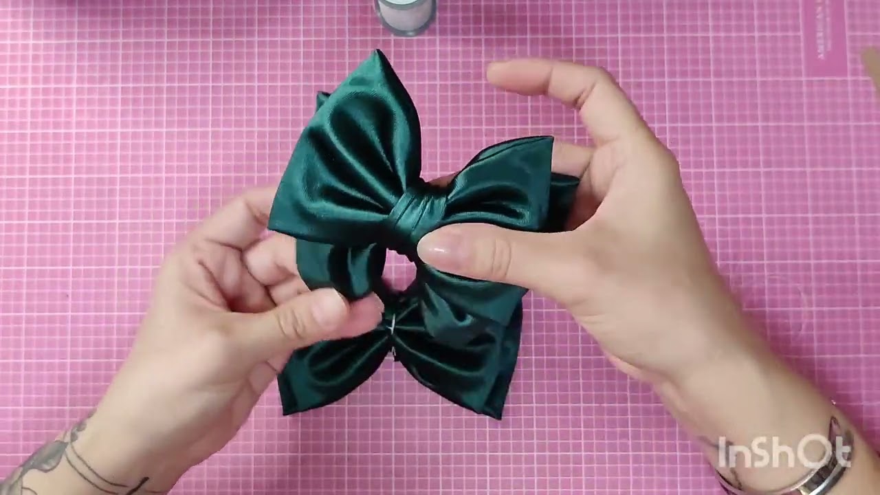 moño de tela elegante