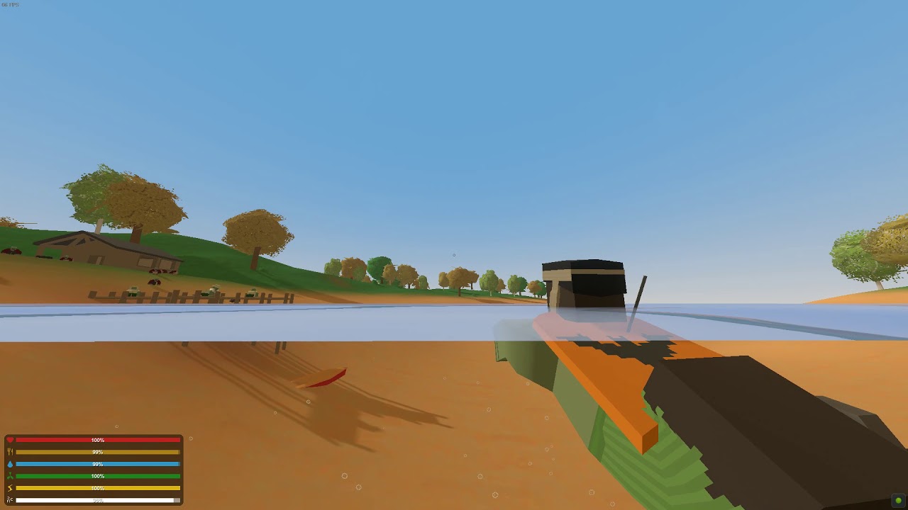 Unturned Bug / see the water clearly