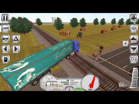 [Euro Truck Driver] Can a lorry with trailer stop the train?