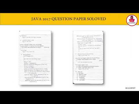 java programming 2017 questions with solution pdf.| KUD | 6-years question paper solved