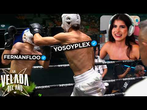 Abby REACCIONA a PLEX vs FERNANFLOO 🥊La Velada del año VI