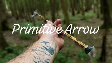 Making a Primitive Arrow, Flint Knapping, Pine Pitch Glue, Cordage, Firelighting and Archery