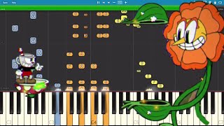 Cuphead - Floral Fury - Piano Remix - Cover / Tutorial chords