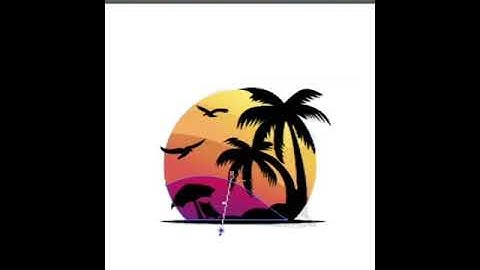 Beach Vector Art #shorts