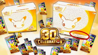 I Opened The NEW Pokemon 30th Celebration Set! Pokemon Center ETB and MORE!