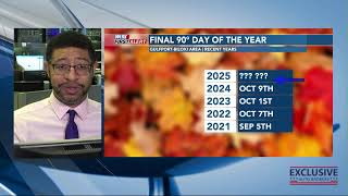 Waking Up with Wesley: Cooler, drier air settles in; how long will 'fake fall' stick around? (8/26)