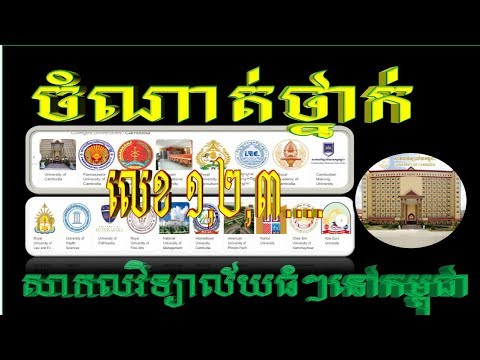 សកលវិទ្យាល័យដែលល្អជាងគេទាំង១០នៅកម្ពុជា ២០១៩ Top Ten Universities in Cambodia​ 2019