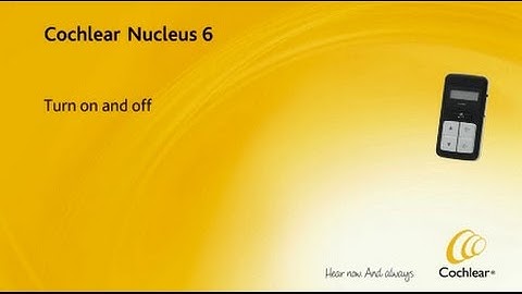 Turn remote control on and off - Nucleus 6