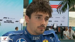 Charles Leclerc: No comment on strategy | Post Race Interview Miami GP 2025
