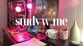 2 Hour Study with Me | Real Time Study, 1 Break, Lofi Music to Work/Study to, Background Music Study