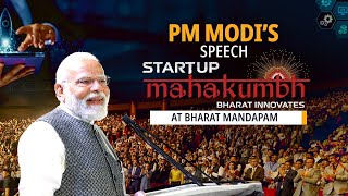 PM Modi addresses the Start-up Mahakumbh at Bharat Mandapam screenshot 4
