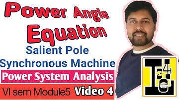 Power Angle Equation Of Salient Pole Synchronous Machine | Power System Stability | Stability Study