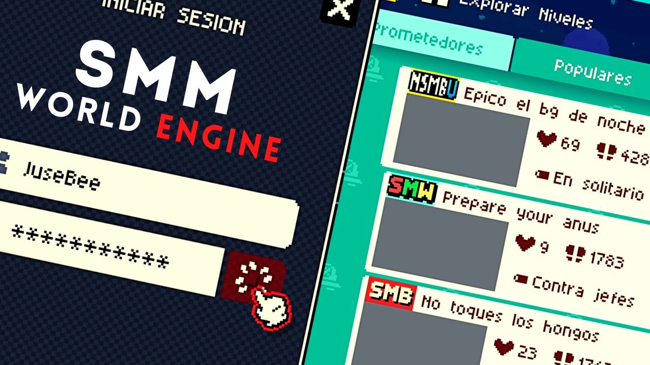 Como crear una cuenta para Super Mario Maker World Engine 3.1.1 😱 [En ...
