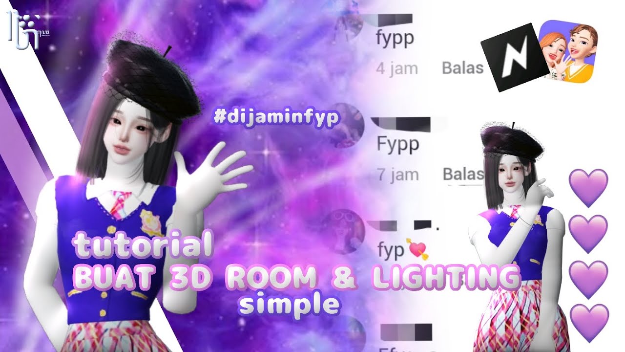 Tutorial Membuat 3D room & lighting di #NODE , Di jamin fyp !!💙 ...