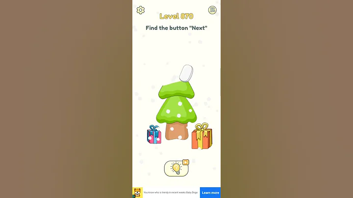 Find the button "next" dop2 gameplay #level 870 #shorts #dop2 #deleteonepart 