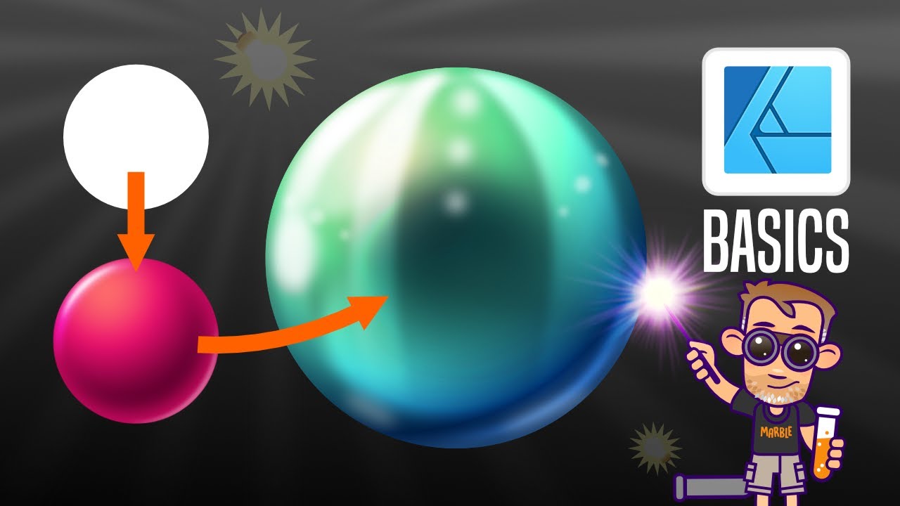 Affinity Designer Tutorial - Apply effective Shading to highly reflective Objects