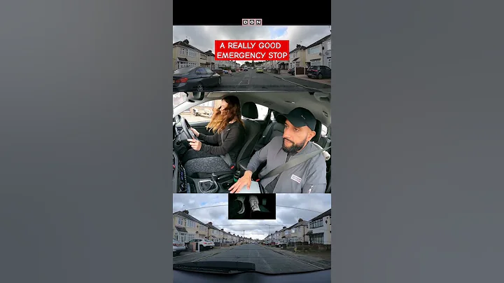 EMERGENCY STOP: Learner Driver shows how to do a really good Emergency Stop