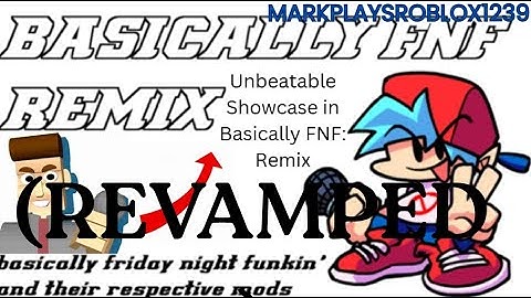 ROBLOX: BASICALLY FNF: REMIX - Unbeatable REVAMPED (Mario Madness Mod)