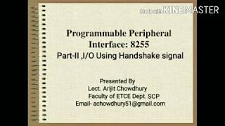 #HANDSHAKING(8255)I LECTURE I PART-II I ARIJIT CHOWDHURY I ECE & CSE . Profile