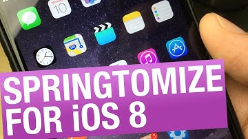 New Update: Springtomize 3 for iOS 8