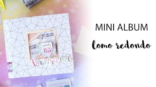 Mini álbum  lomo redondo | DIY | CON P DE PAPEL