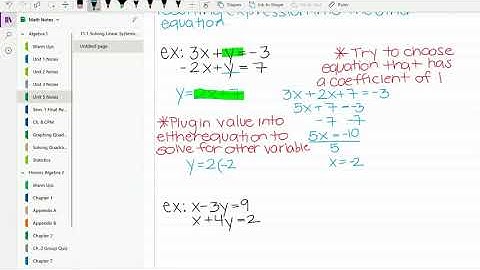11.2 Solving Linear Systems by Substitution