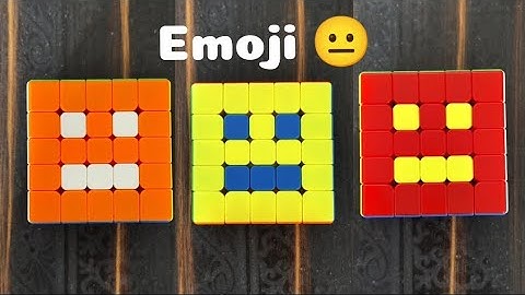 Emoji😐Pattern on 5x5 Rubik