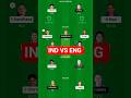 IND -W VS ENG-W || DREAM 11 PREDICTION 🚨⚠️@AnuragDwivedi @CRIC11FORECAST #dream #shorts