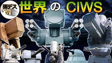 世界のCIWS（近接防御火器）性能比較【一気見版】
