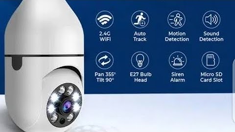 Smart wifi camera | how to connect v380 camera to the mobile | v380 pro app | E27 PTZ Bulb WiFi