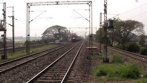 Superfast SRC WAP4 with 12859 Dn CSTM-HWH Gitanjali Superfast Express
