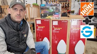 How I Modded Home Depot 3 ft Christmas Bulbs w/ LED GoVee Flood Lights