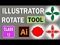 Adobe Illustrator Training Class 11 Rotate Tool And Reflect Tool |in Pashto|