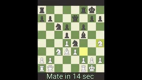 Checkmate in 14 Sec | Insane Bullet Chess #shorts #chess #bullet #chessrush #ChessBrain