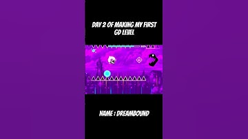 Day 2 of making my first GD level #geometrydash #geometrydashlevelcreator