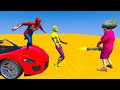 Scary Teacher 3d -Spideman vs Miss&#39;T - Super Car Revenge Episode Jump/Fails - Game Animation