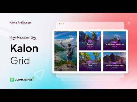 How to Use Kalon Grid Widget by Ultimate Post Kit