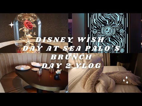 Maiden Voyage: Disney Wish : Palo's Steak House Day at Sea Worlds of Marvel: Day 2 Vlog