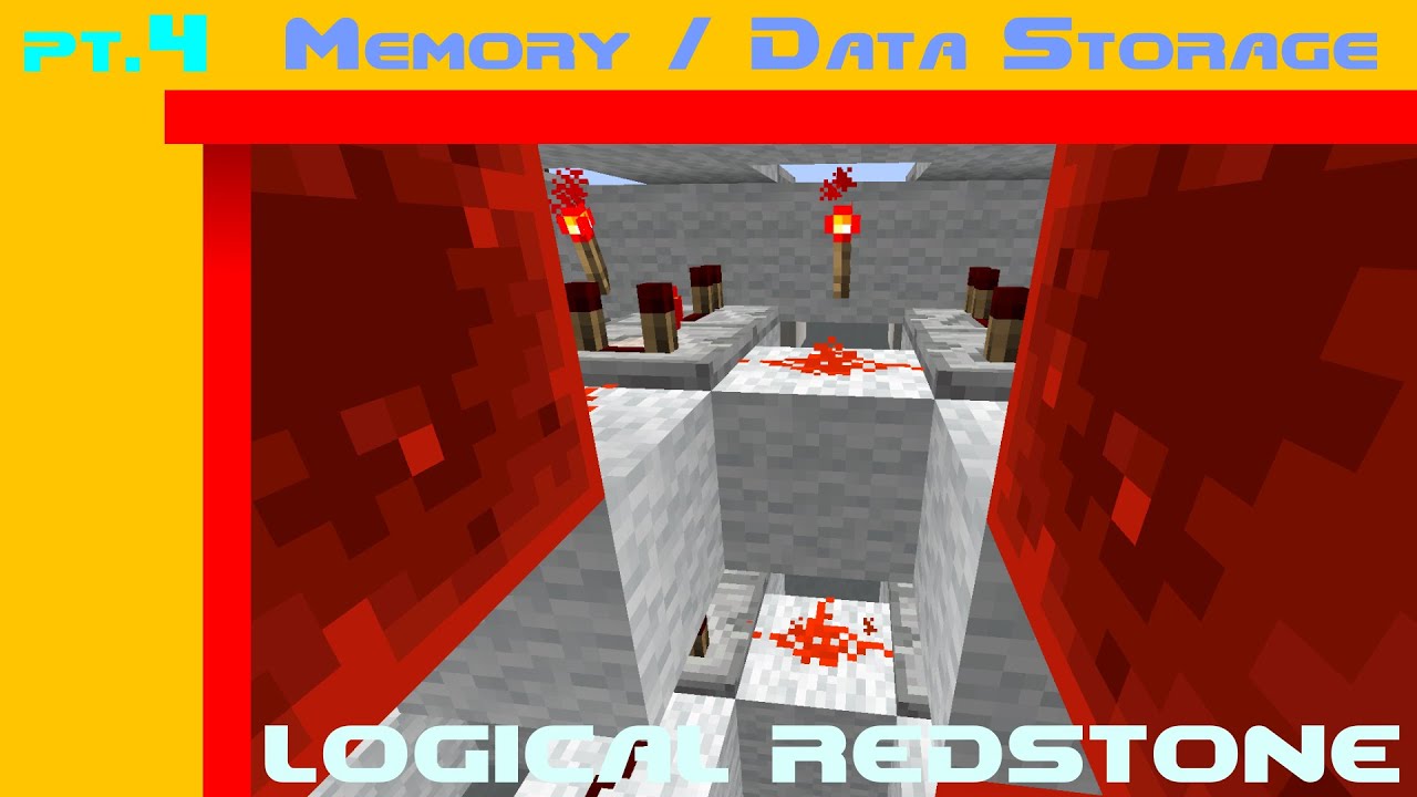 Minecraft - Logical Redstone Pt.4 : Memory / Data Storage