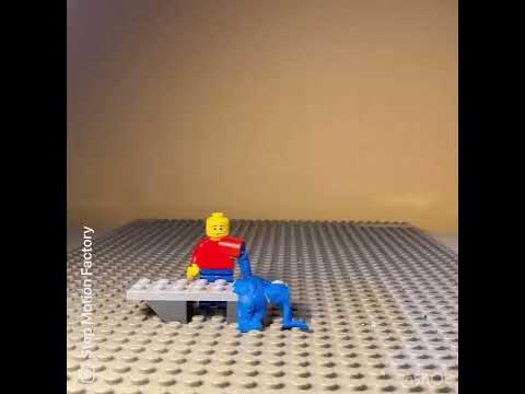 Лего человечек и бесконечный стакан(Lego stop motion animation) #lego # ...