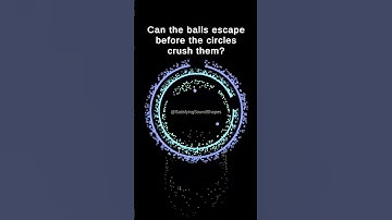 Bouncing Balls - Can They Escape In Time? #satisfying  #simulation  #asmr