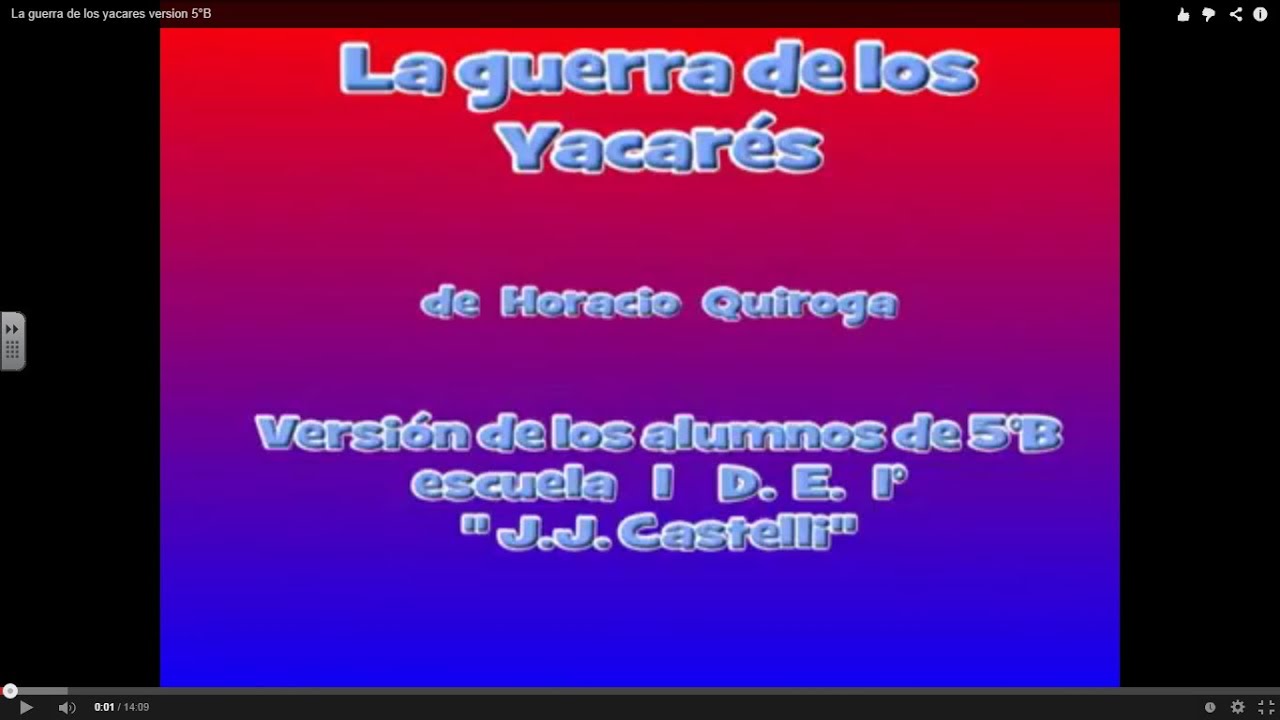 La Guerra De Los Yacares Version 5 B YouTube
