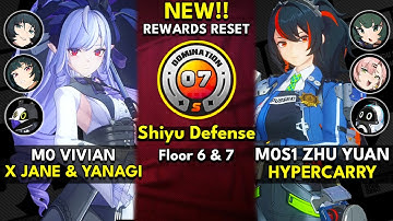 NEW Shiyu Defense 1.7 Floor 6 & 7 (S Rank) | M0 Vivian & M0S1 Zhu Yuan | Zenless Zone Zero 1.7