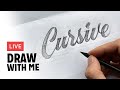 Intro to cursive lettering  draw with stefan