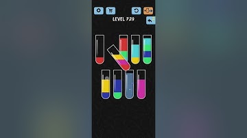Water Color Sort Level 729 Walkthrough Solution iOS/Android